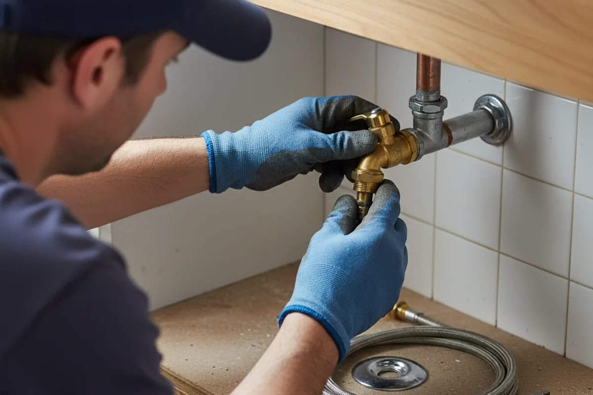 Shutoff valve and fitting work during Emergency Plumbing in Minor Hill